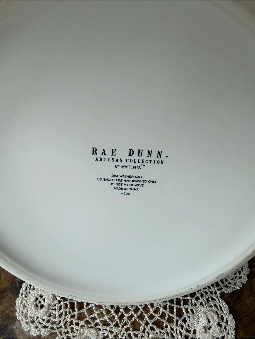 Rae Dunn “Flour” Canister with Burgundy Handle
